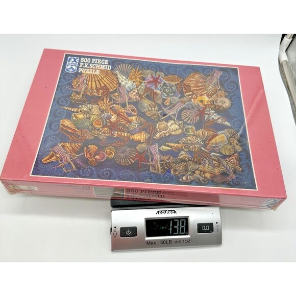 1995 FX Schmid Seashells And Summer 500 pc Puzzle 92202 Vintage New Sealed - Picture 8 of 8
